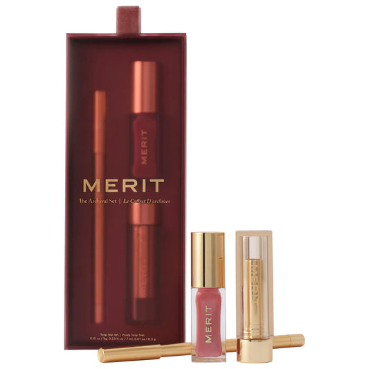 MERIT The Archival Lip Essentials Gift Set *PRE ORDER*