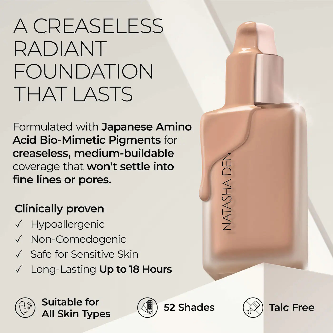 NATASHA DENONA Hy-Glam Foundation Hydrating & Blurring Luminous Longwear Serum Foundation *PRE ORDER*