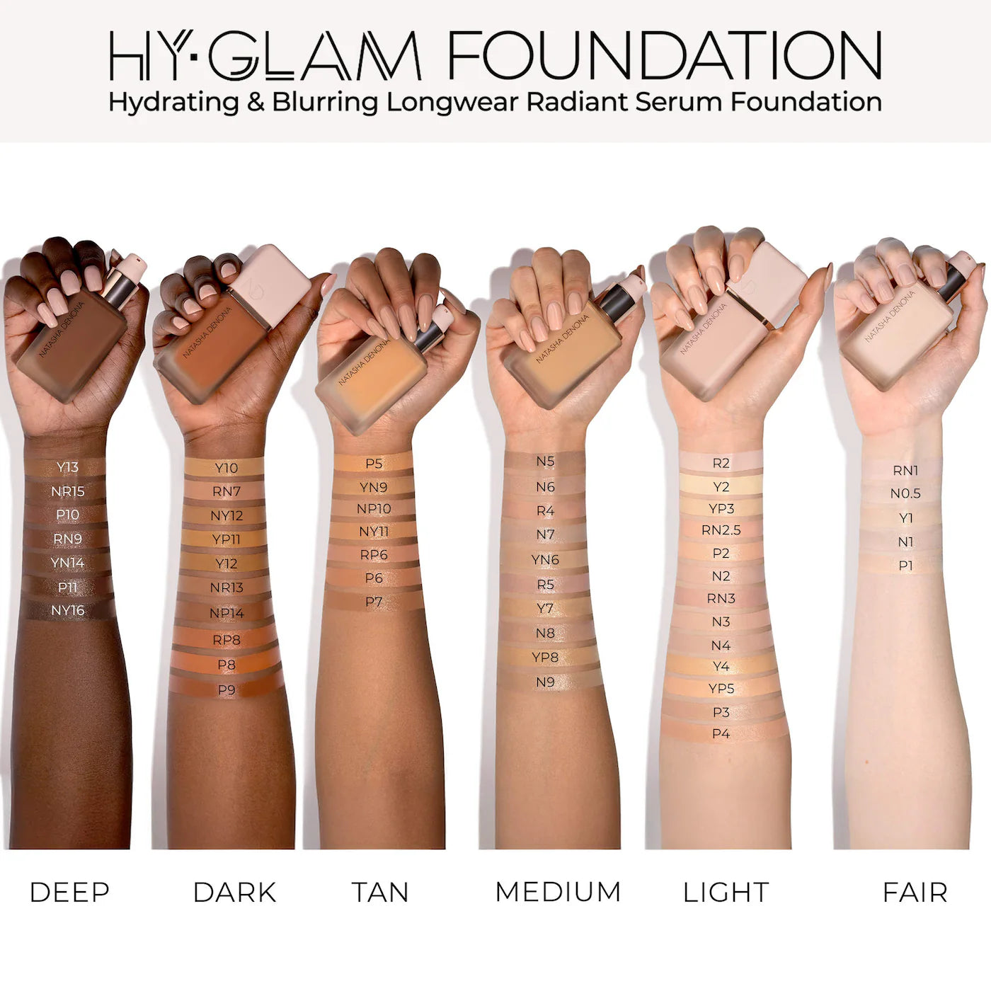 NATASHA DENONA Hy-Glam Foundation Hydrating & Blurring Luminous Longwear Serum Foundation *PRE ORDER*