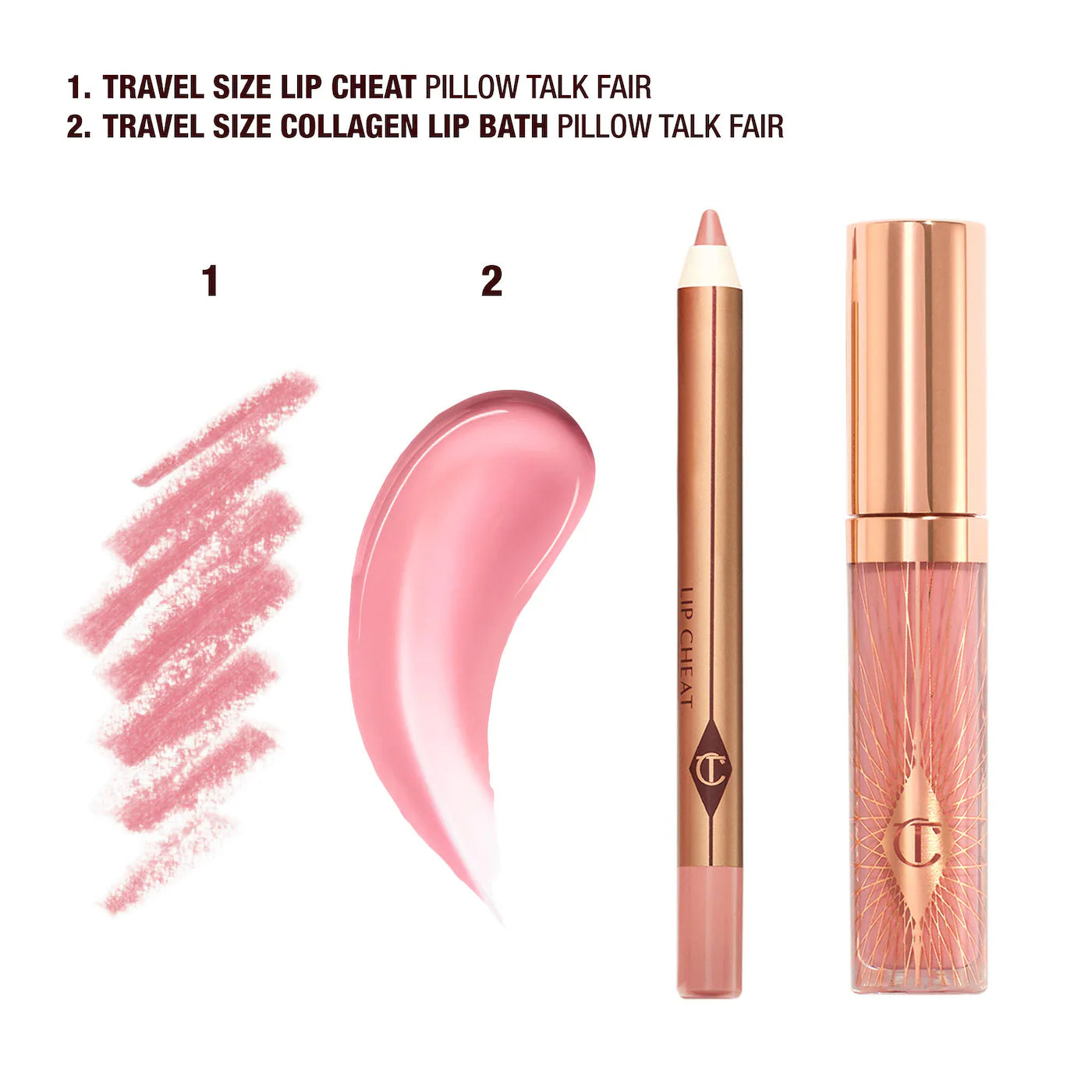 CHARLOTTE TILBURY Mini Pillow Talk Glossy Lip Duos *PRE ORDER*