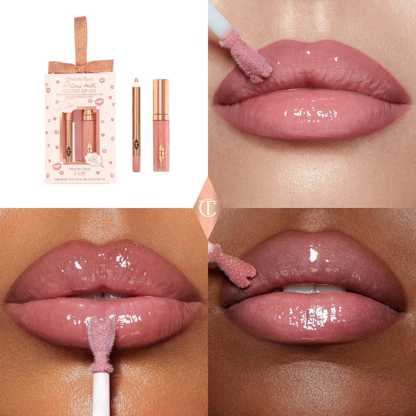 CHARLOTTE TILBURY Mini Pillow Talk Glossy Lip Duos *PRE ORDER*