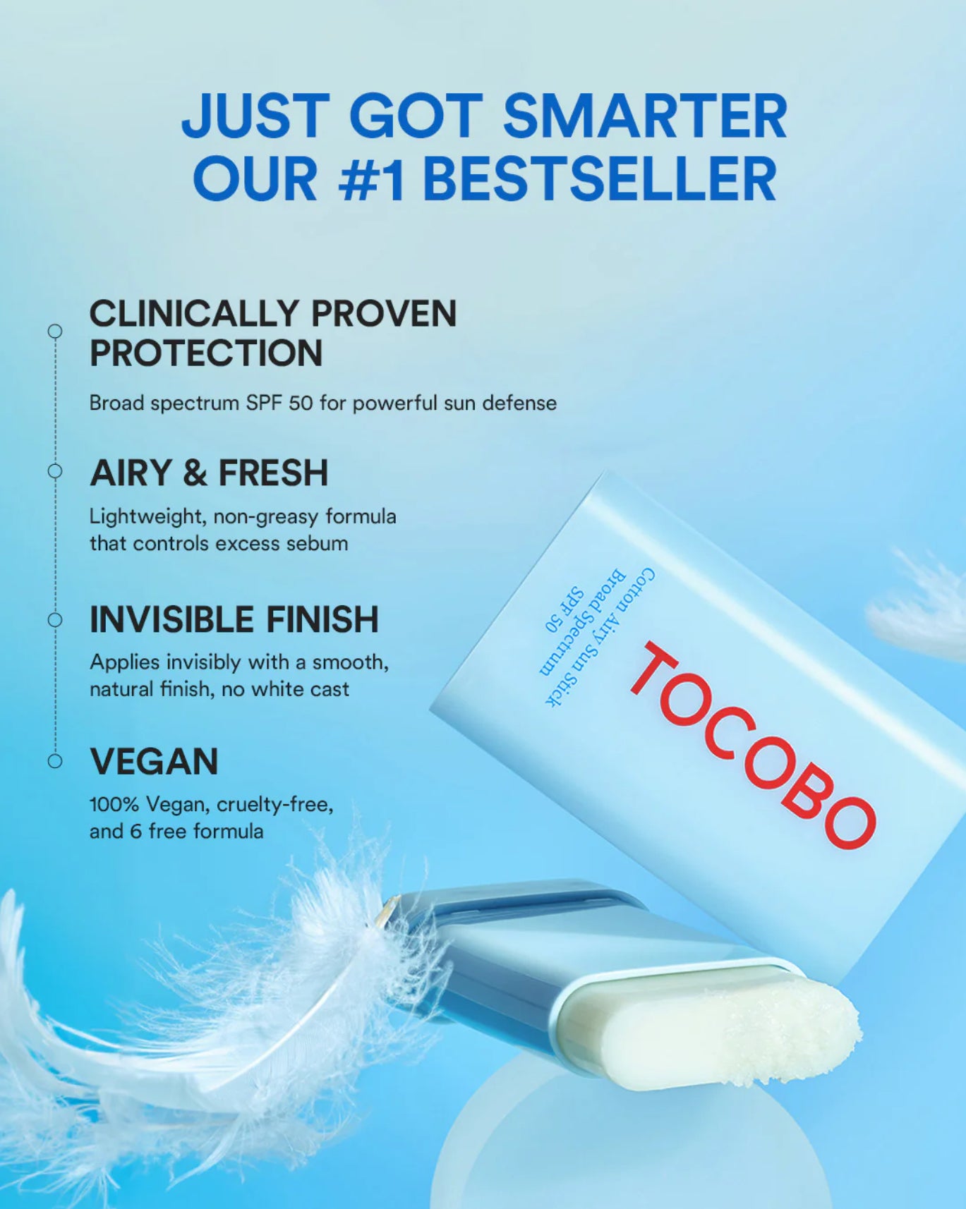 TOCOBO Cotton Airy Sun Stick