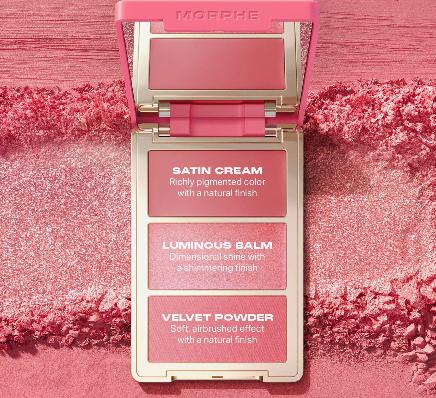 MORPHE Cheek Thrills Multi-Finish Face Trio