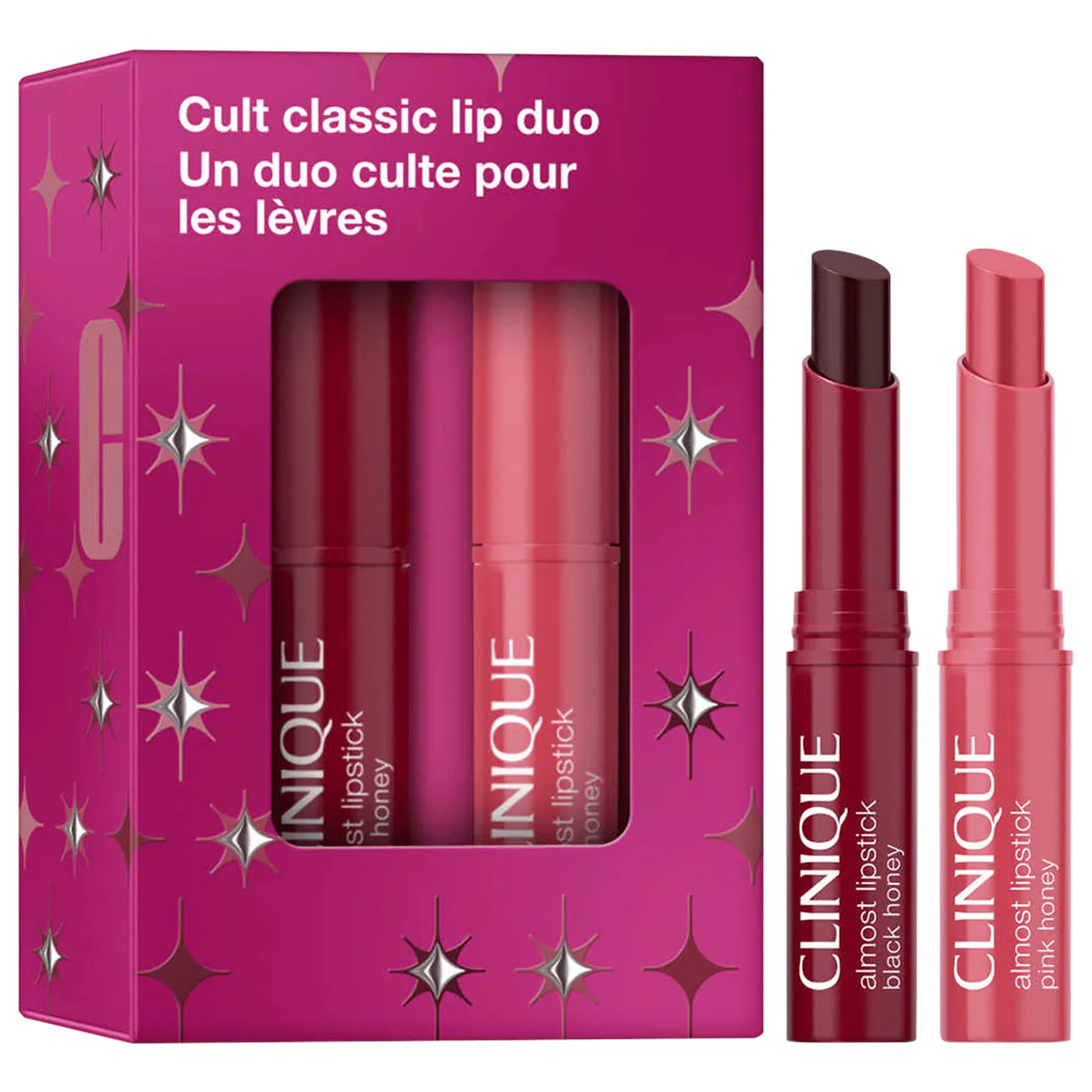 CLINIQUE Mini Cult Classic Pink & Black Honey Lip Gift Set *PRE ORDER*