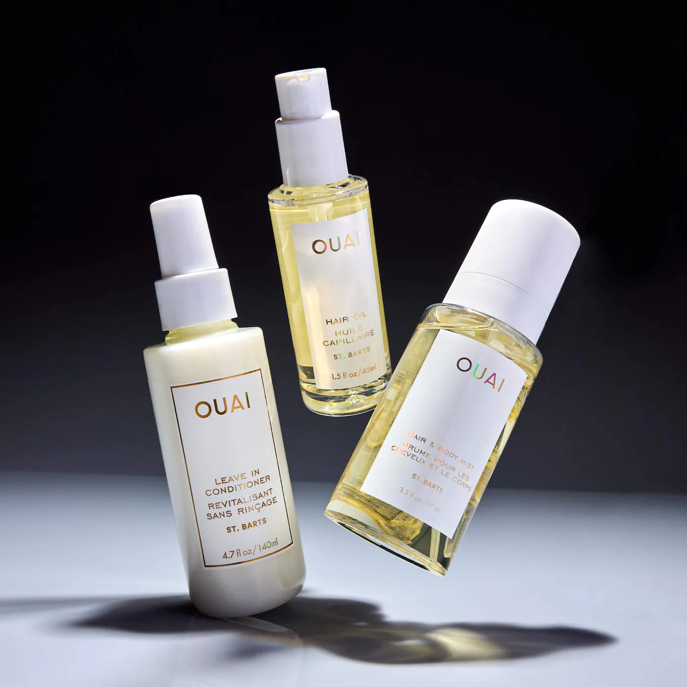 OUAI St. Barts Hair & Body Mist, Leave In Conditioner & Hair Oil Gift Set *PRE ORDER*