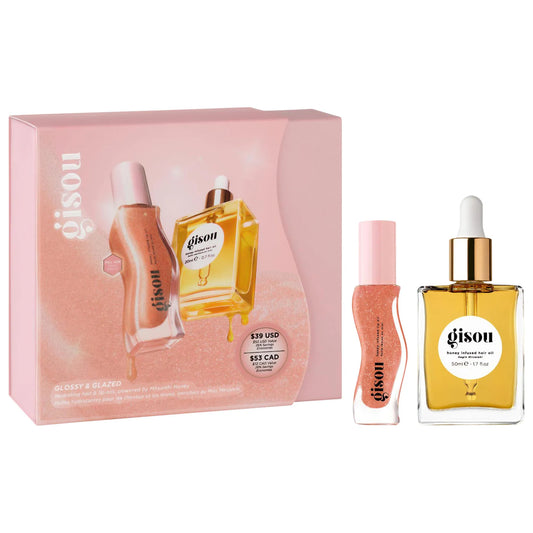 GISOU Glossy & Glazed Hair & Lip Oil Gift Set *PRE ORDER*