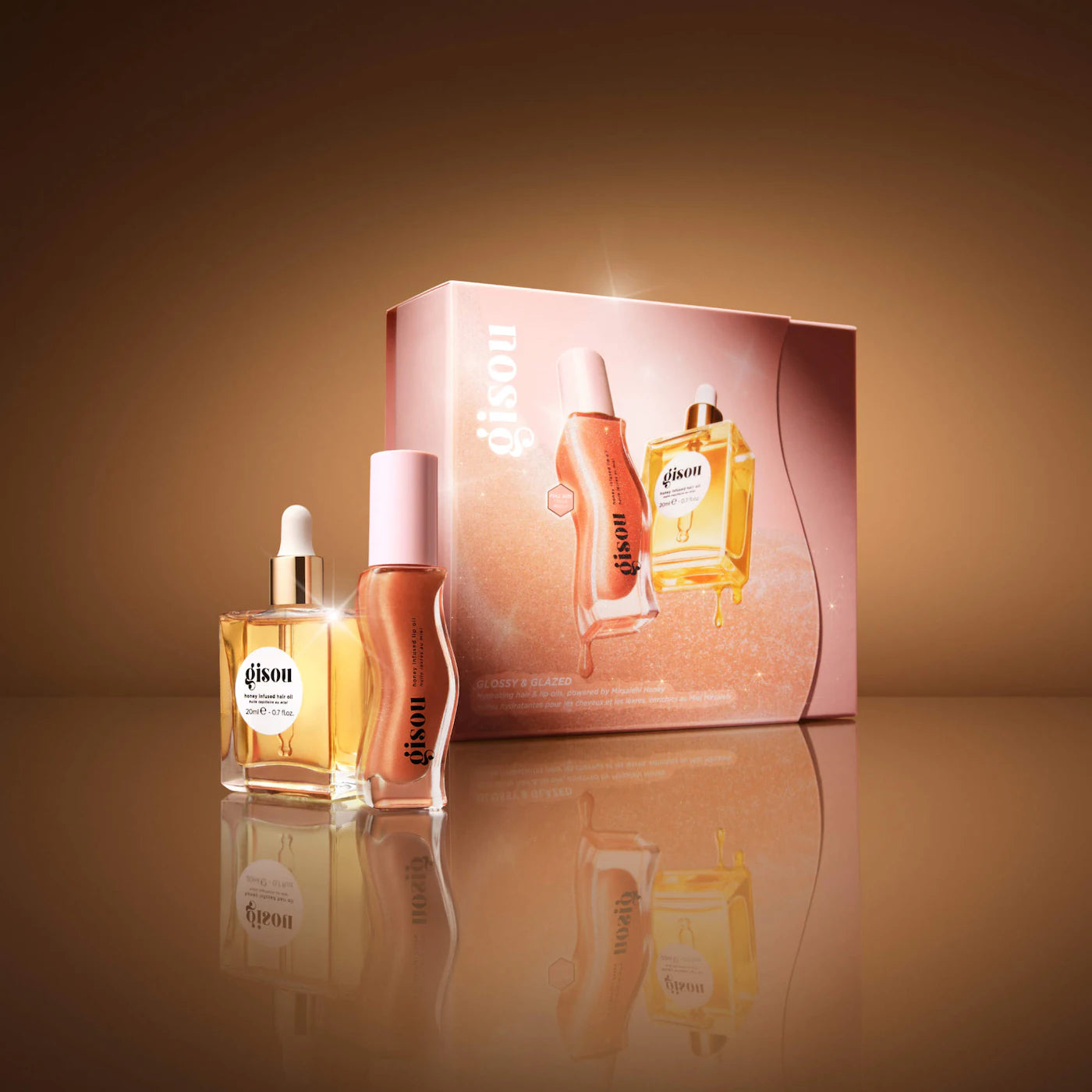 GISOU Glossy & Glazed Hair & Lip Oil Gift Set *PRE ORDER*