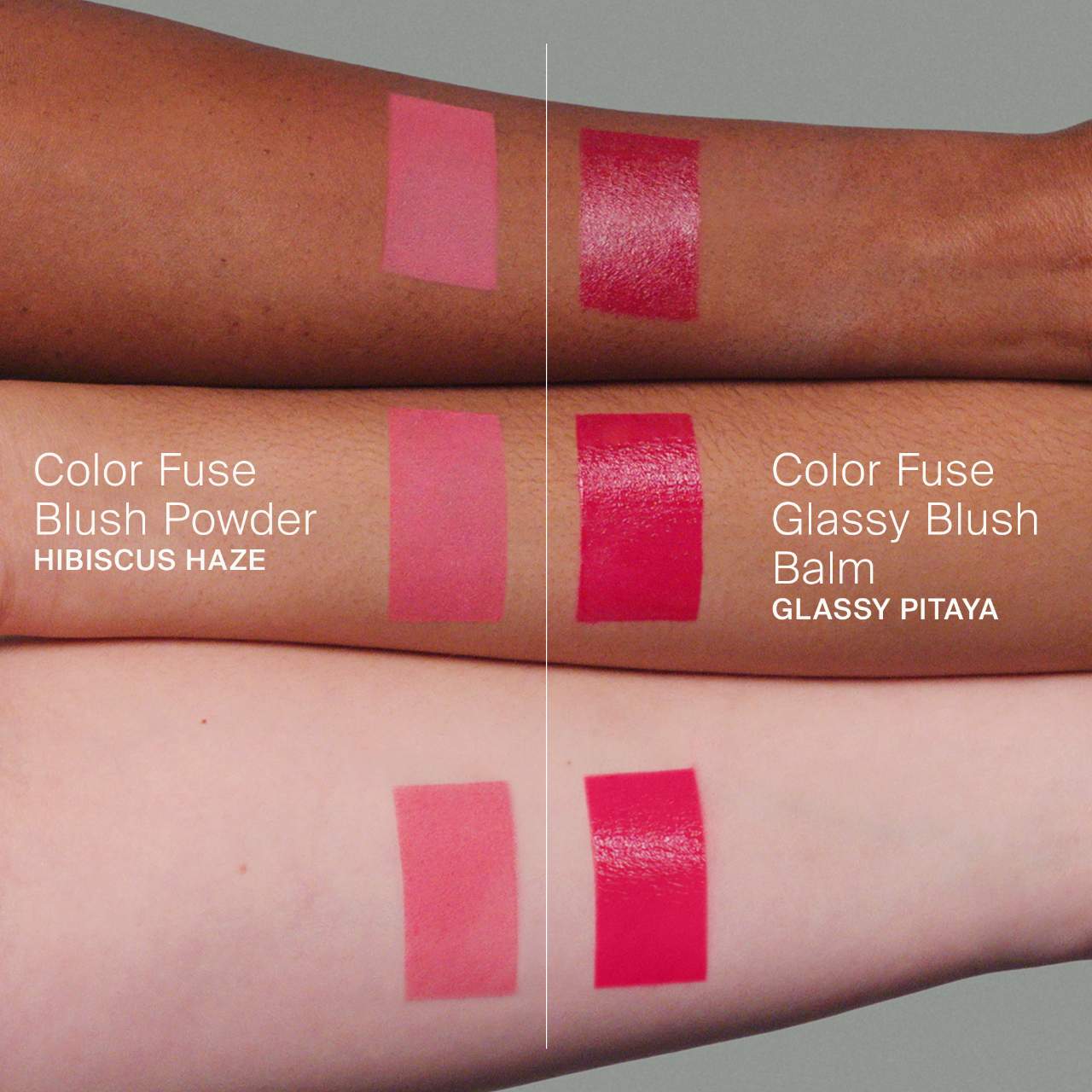 HAUS LABS Color Fuse Glassy Blush Balm Stick + Powder Blush Set