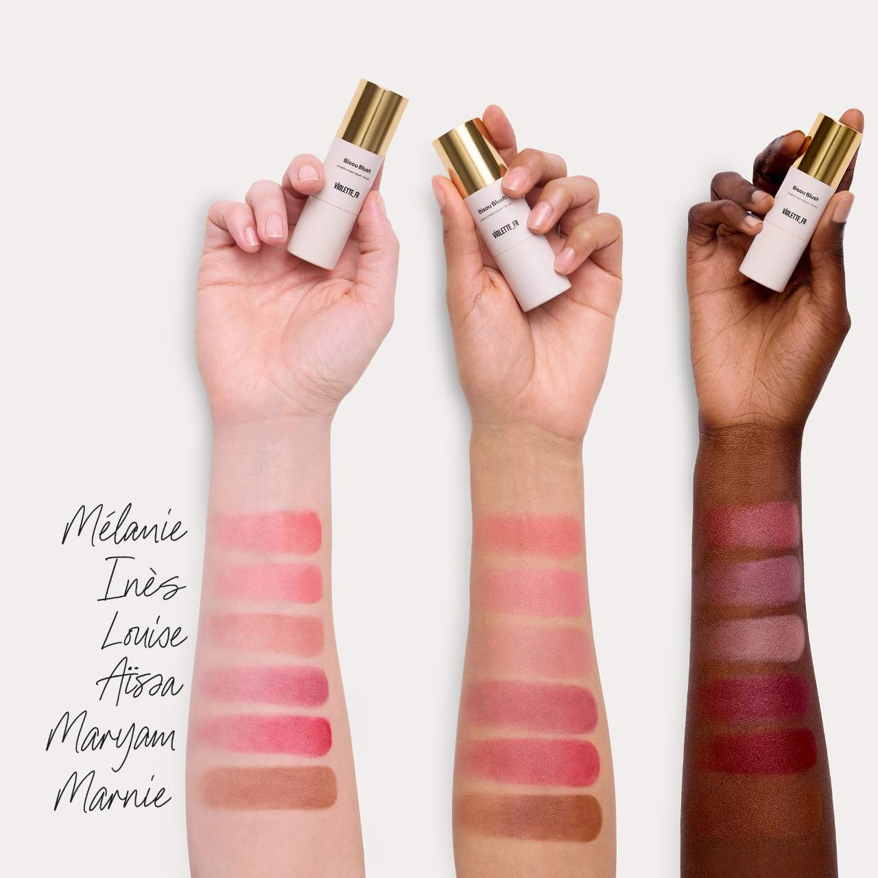 VIOLETTE_FR BISOU BLUSH Marbled Cream Blush Stick *PRE ORDER*