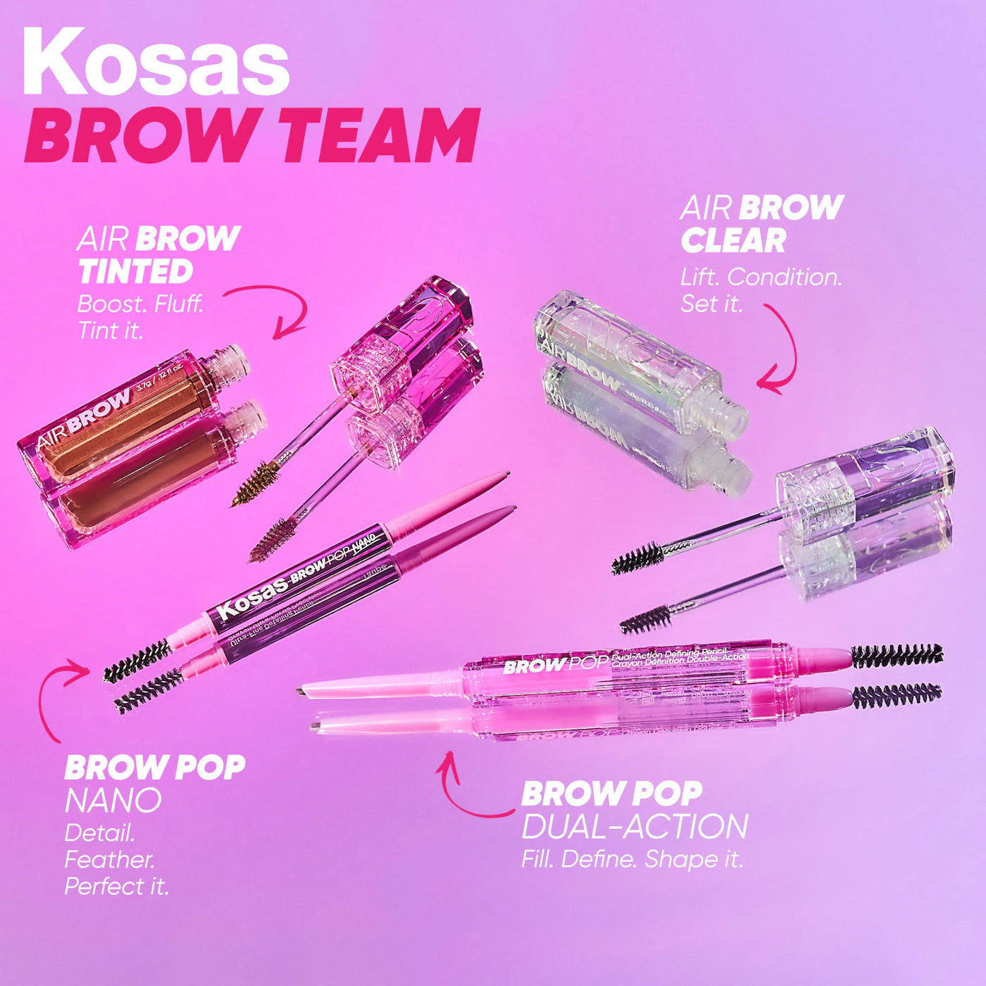 KOSAS Air Brow Tinted Clean Volumizing Eyebrow Gel *PRE ORDER*