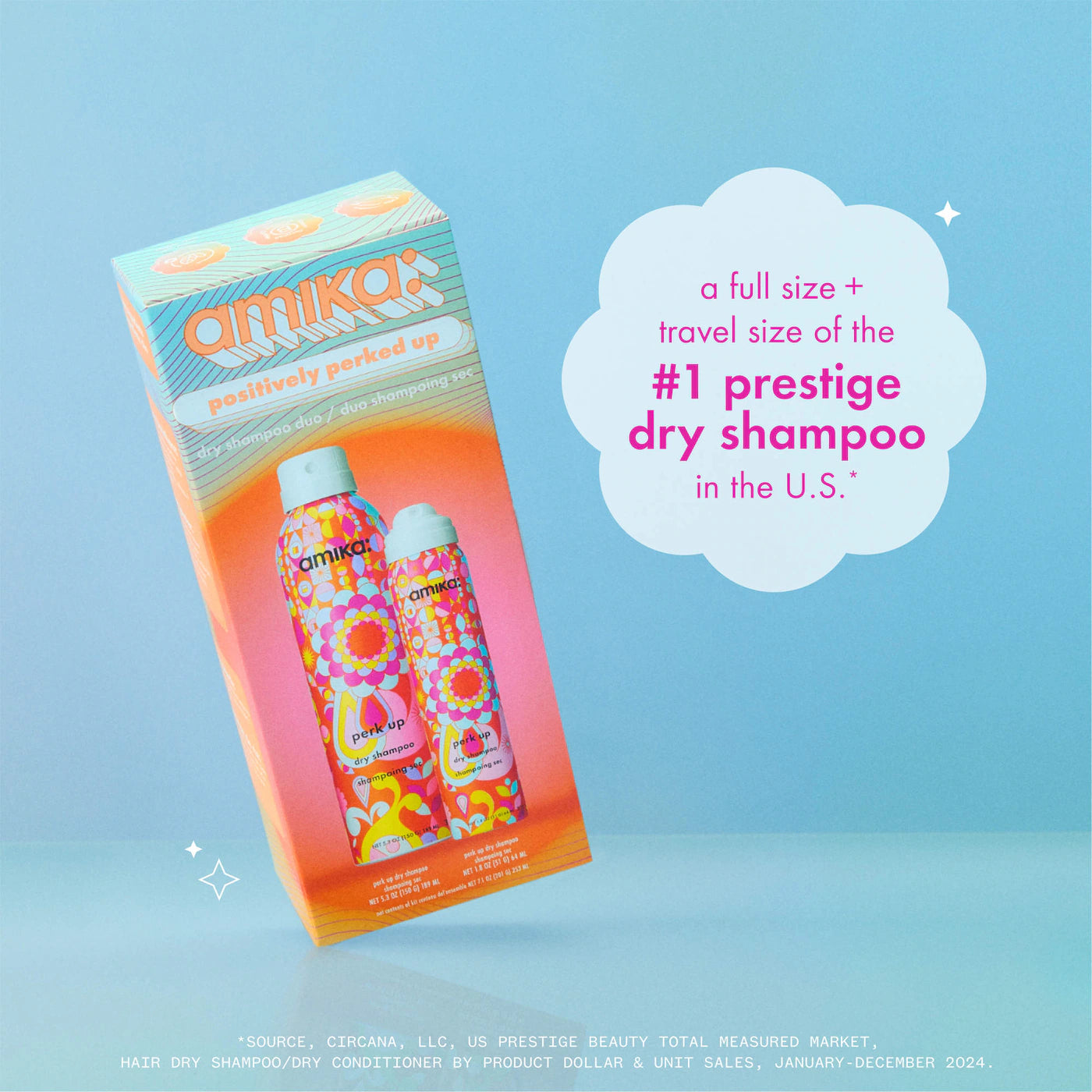 AMIKA Positively Perked Up Dry Shampoo Hair Gift Set *PRE ORDER*