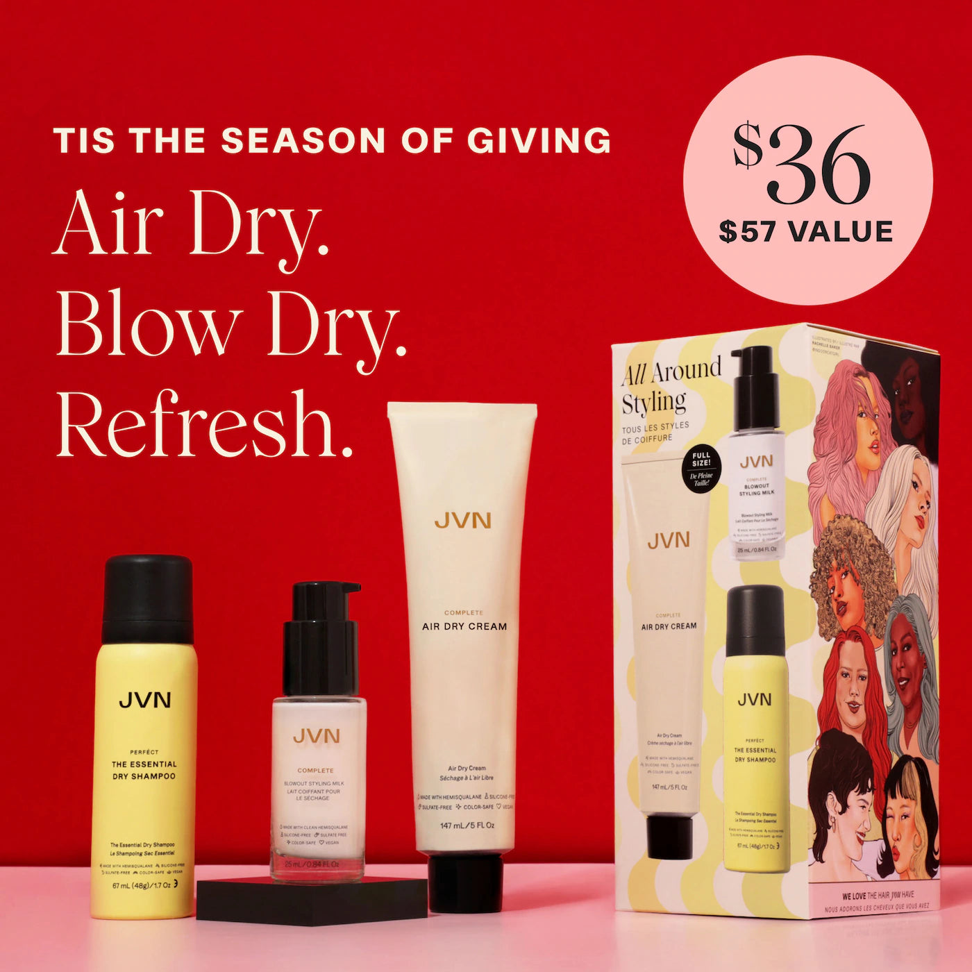 JVN All Around Hair Styling Gift Set *PRE ORDER*