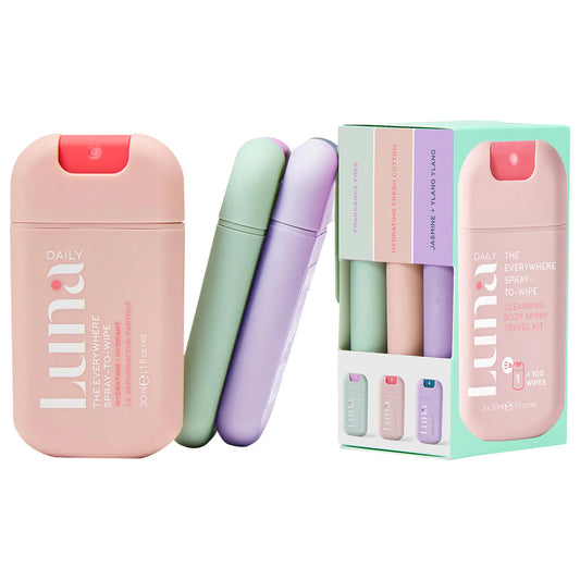 LUNA DAILY The Everywhere Spray-to-Wipe Mini Trio Holiday Set *PRE ORDER*