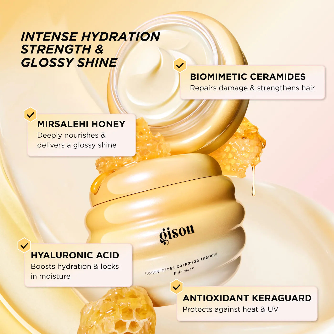 GISOU Honey Gloss Ceramide Therapy Hydrating Hair Mask *PRE ORDER*