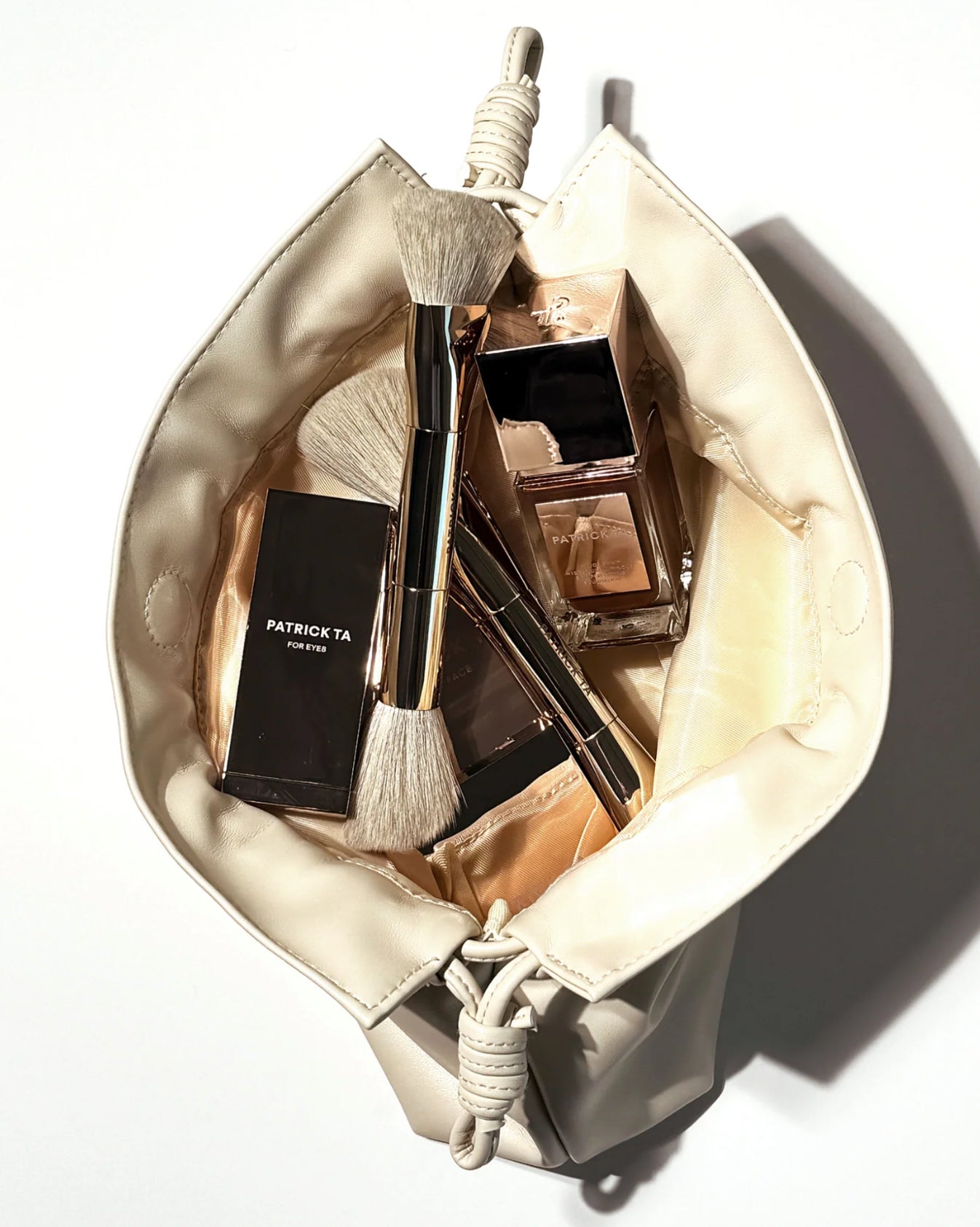 PATRICK TA The Elevated Beauty Bag in Cream *PRE ORDER*