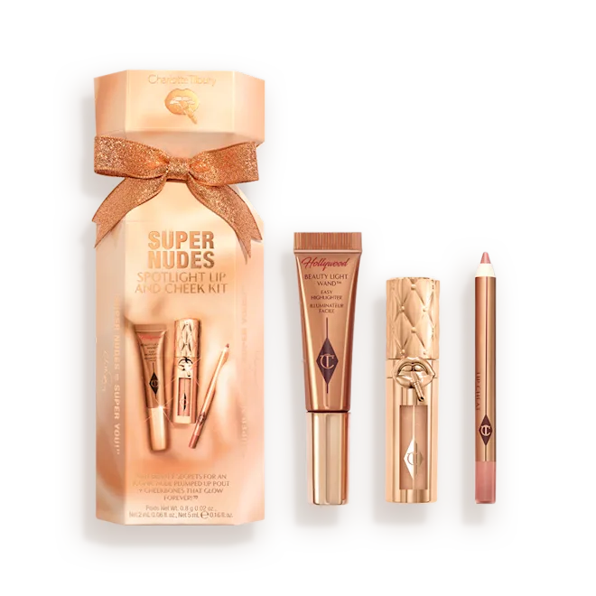CHARLOTTE TILBURY SUPER NUDES SPOTLIGHT LIP AND CHEEK KIT