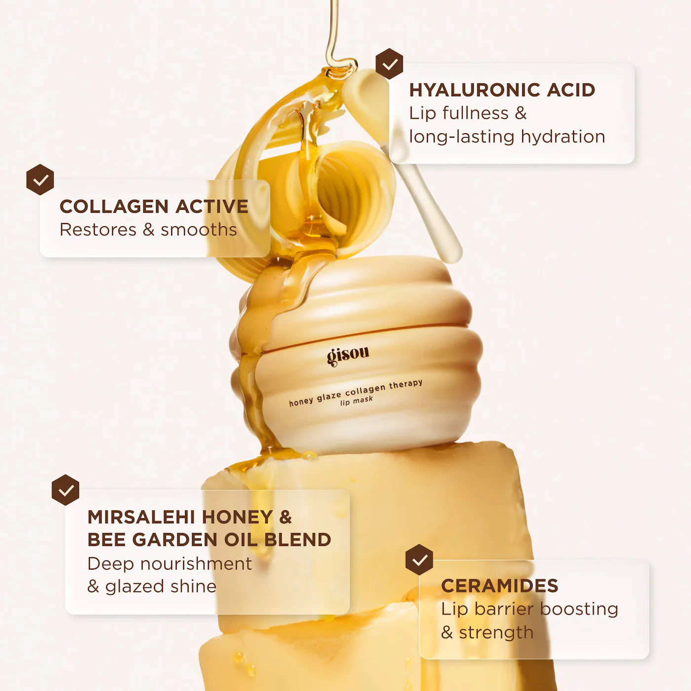 GISOU Honey Glaze Collagen Therapy Lip Mask *PRE ORDER*