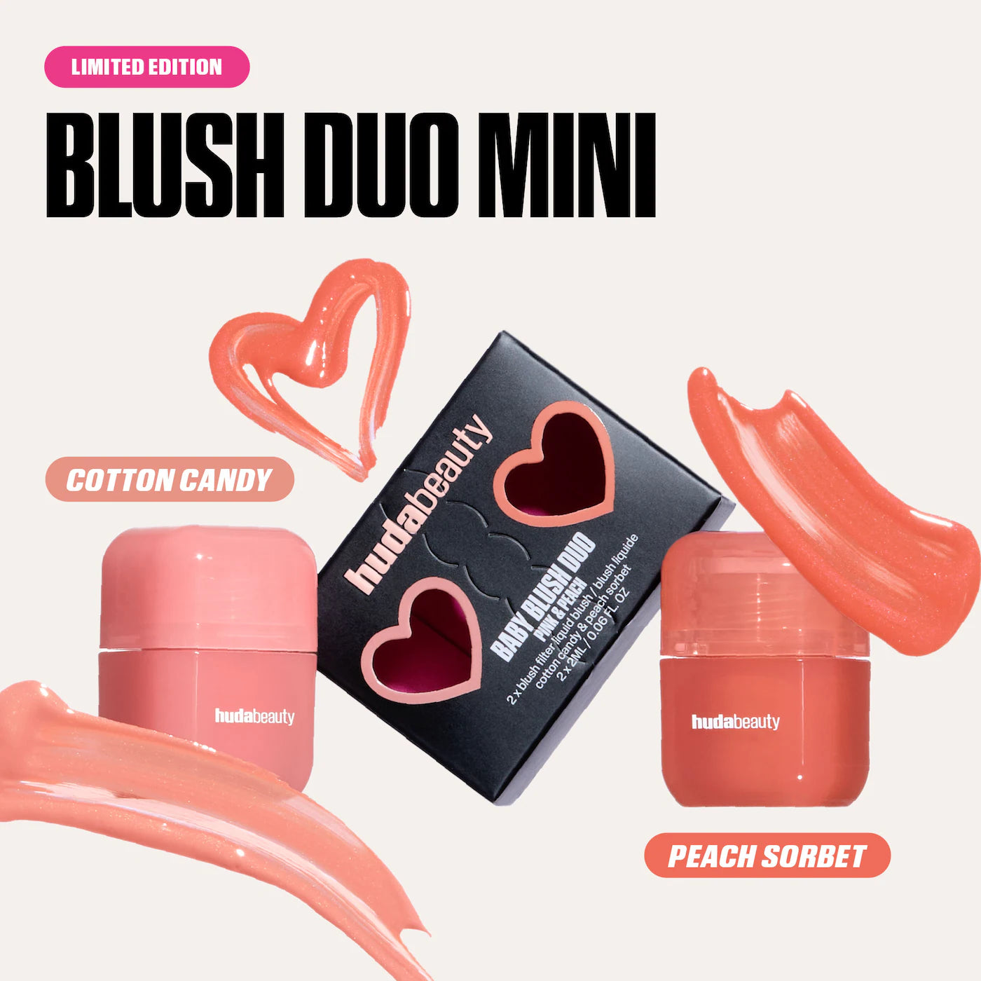 HUDA BEAUTY Mini Baby Blush Duo Set *PRE ORDER*