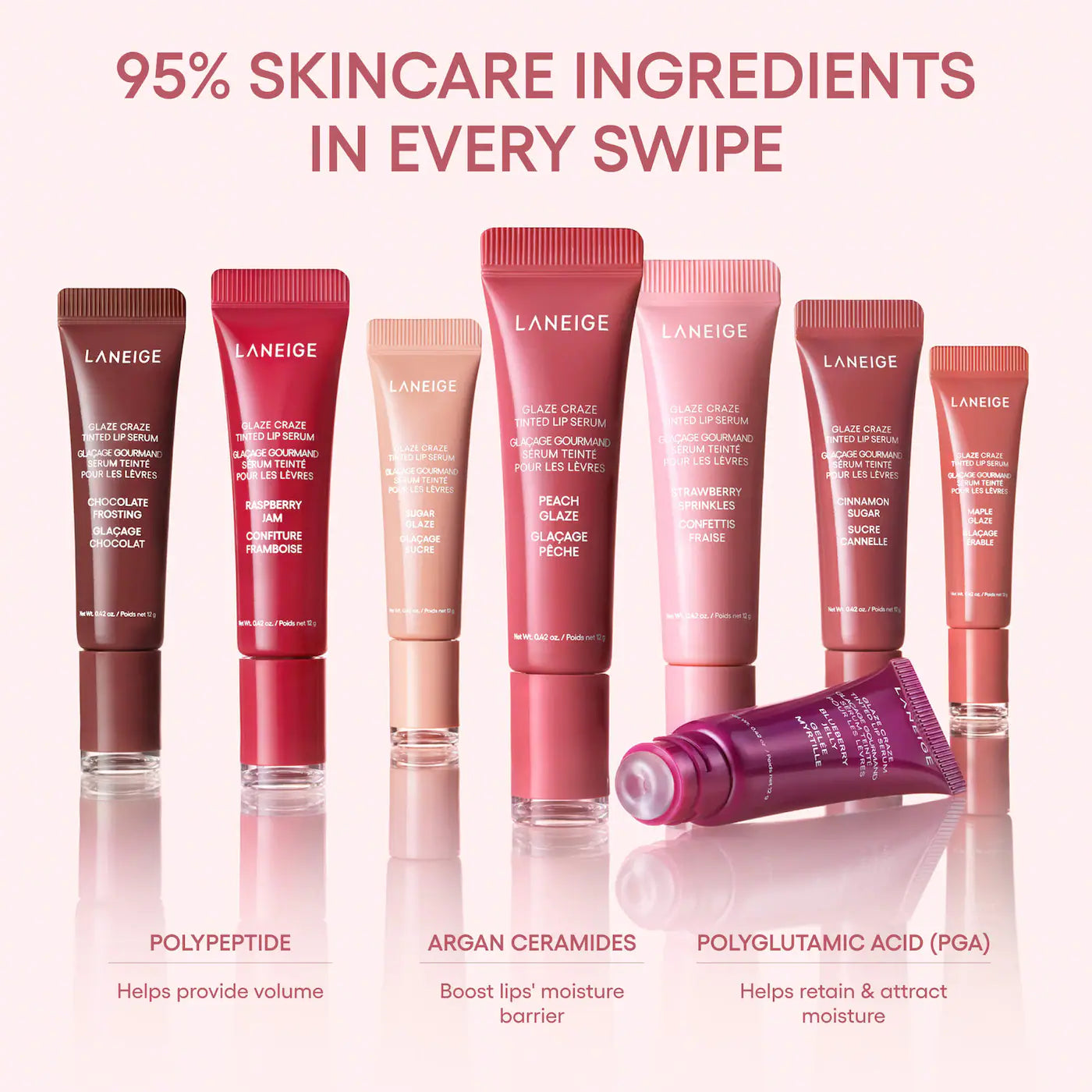 LANEIGE Glaze Craze Donut Delight Hydrating Tinted Lip Serum Duo *PRE ORDER*