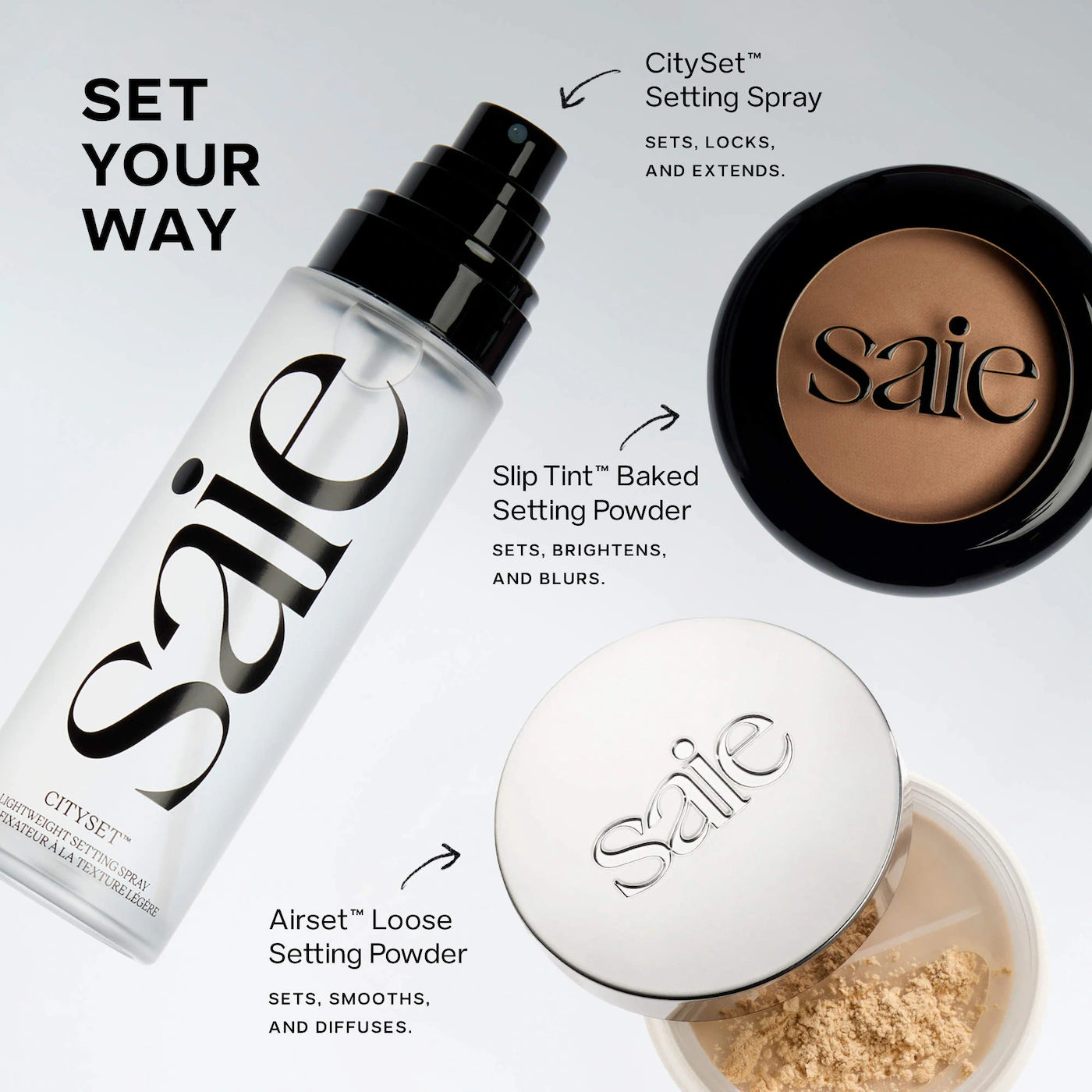 SAIE CitySet™ Ultra-Fine Mist Setting Spray with 16 Hour Wear *PRE ORDER*