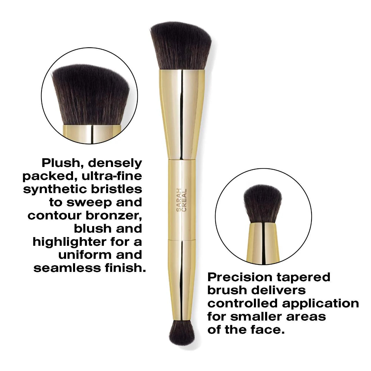 SARAH CREAL Dual Contour Precision Cheek And Eye Brush *PRE ORDER*
