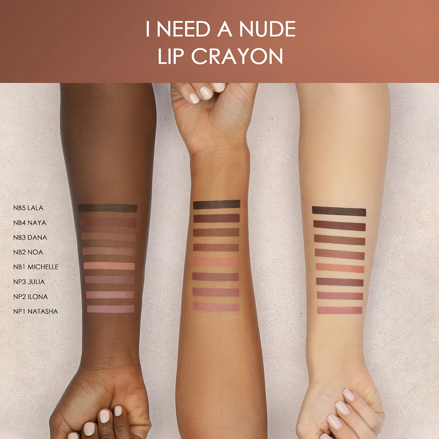 NATASHA DENONA I Need A Nude Lip Liner *PRE ORDER*