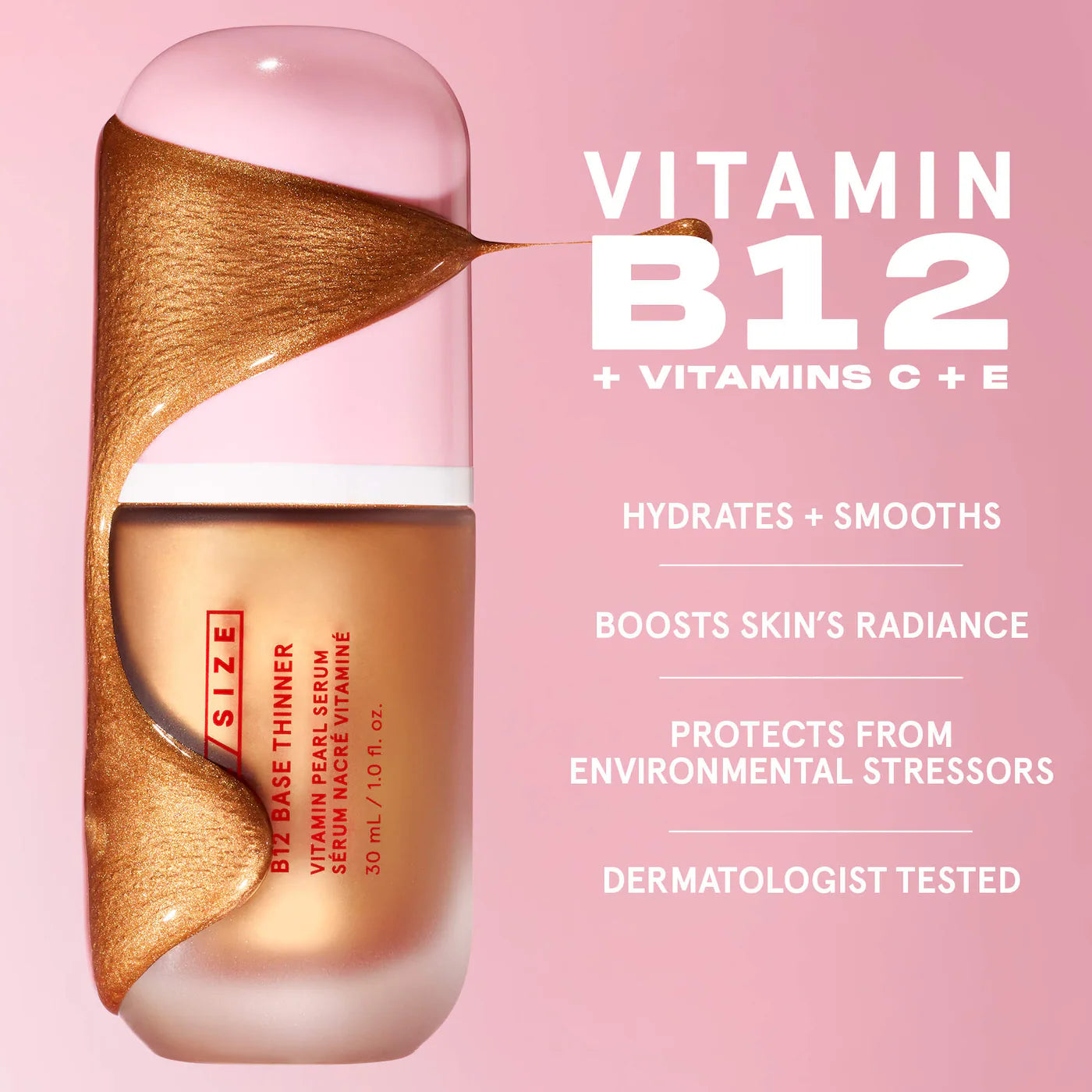 ONE SIZE B12 Base Thinner Luminous Vitamin Pearl Boosting Serum *PRE ORDER*