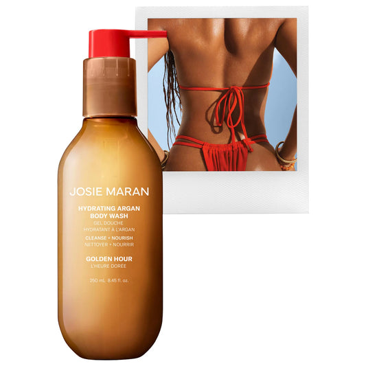 JOSIE MARAN Golden Hour - Hydrating + Cleansing Argan Refillable Body Wash *PRE ORDER*