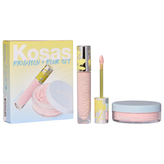 KOSAS Brighten & Blur Set - Color Corrector + Loose Setting Powder Face Set *PRE ORDER*