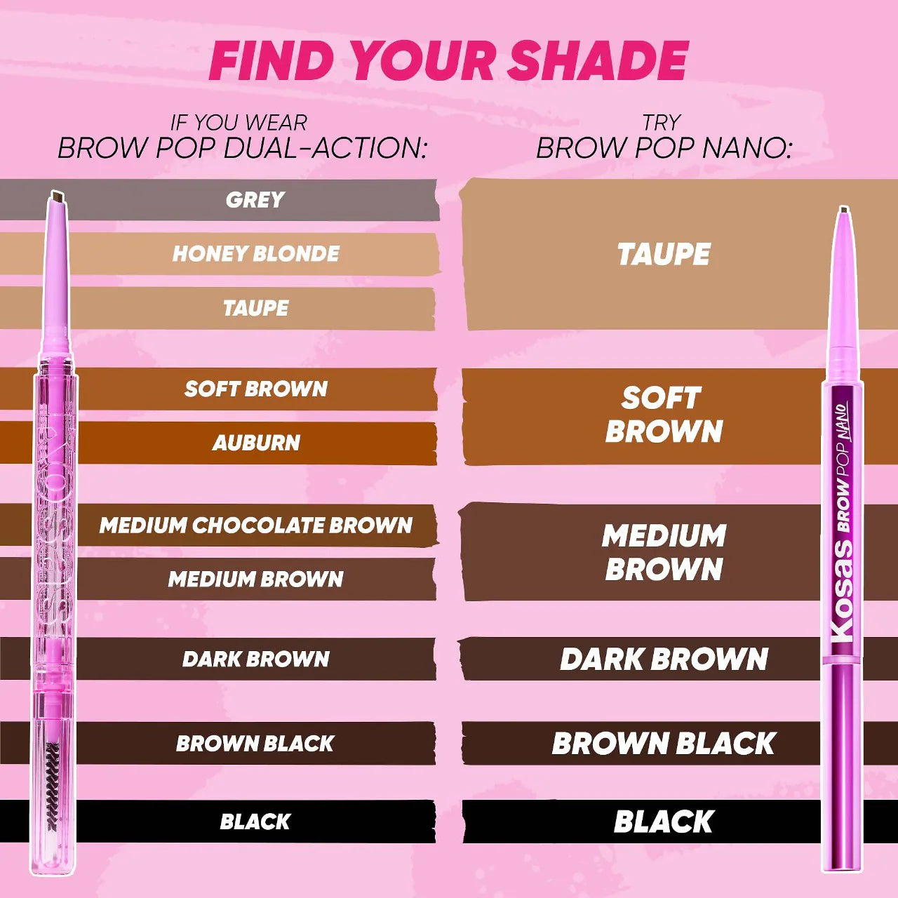 KOSAS Brow Pop Nano Ultra-Fine Detailing + Feathering Eyebrow Pencil *PRE ORDER*