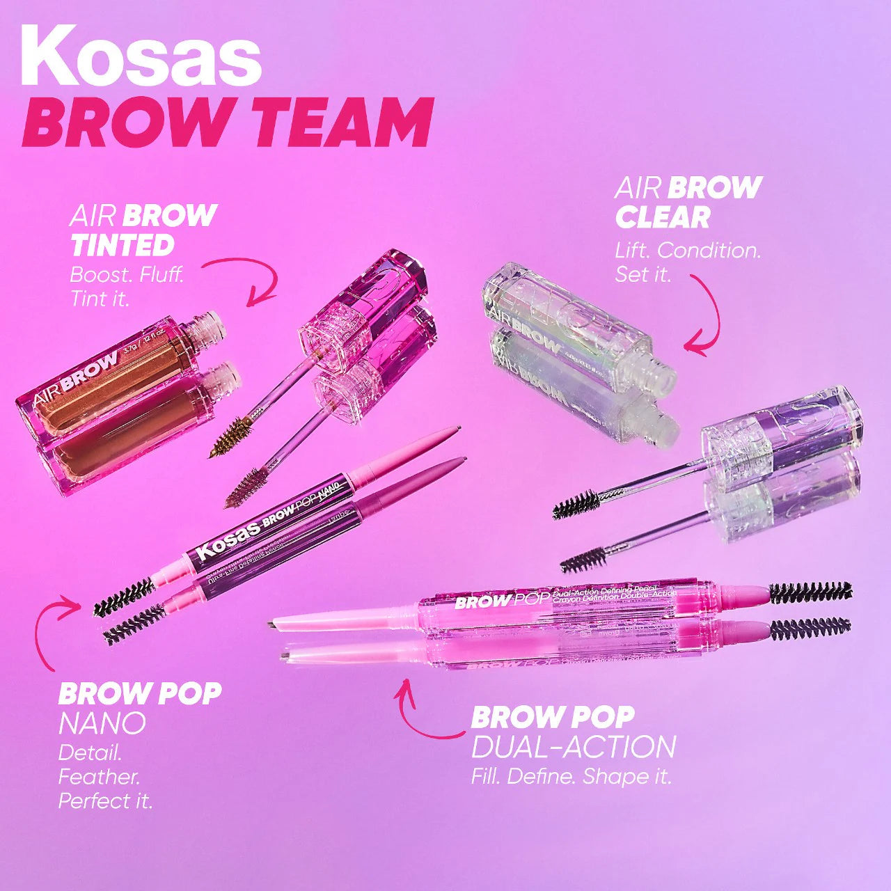 KOSAS Brow Pop Nano Ultra-Fine Detailing + Feathering Eyebrow Pencil *PRE ORDER*