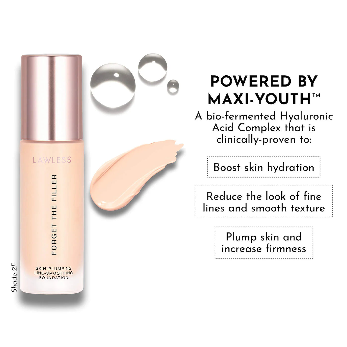 LAWLESS Forget The Filler Skin-Plumping Line-Smoothing Foundation *PRE ORDER*