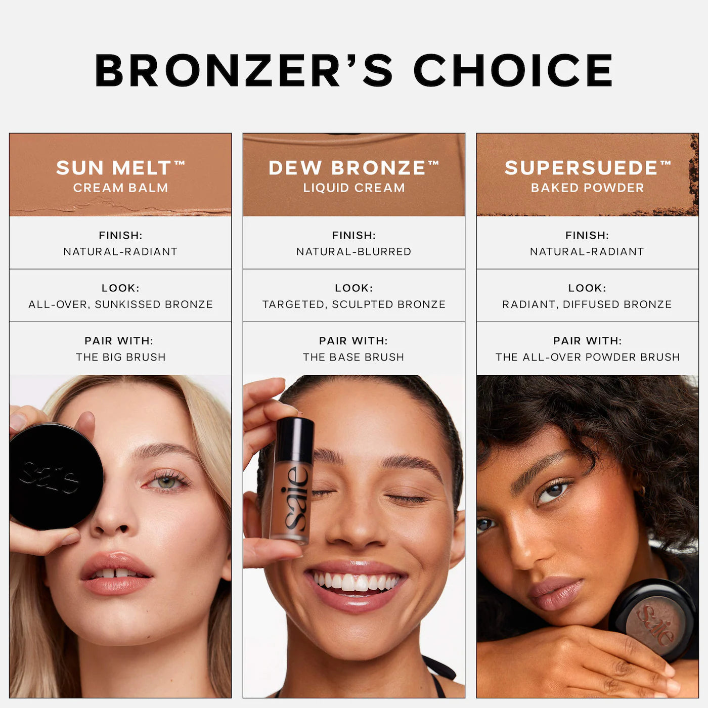 SAIE SuperSuede™ Radiant Talc-Free Baked Powder Bronzer *PRE ORDER*