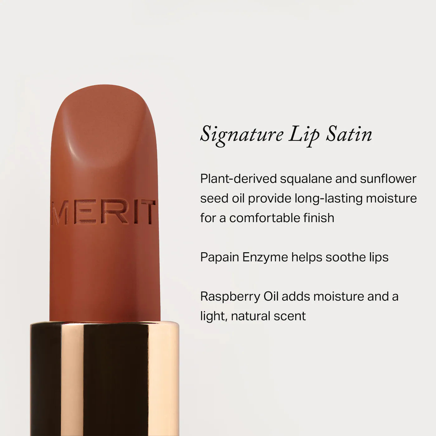 MERIT Signature Lip Lightweight Satin Lipstick *PRE ORDER*