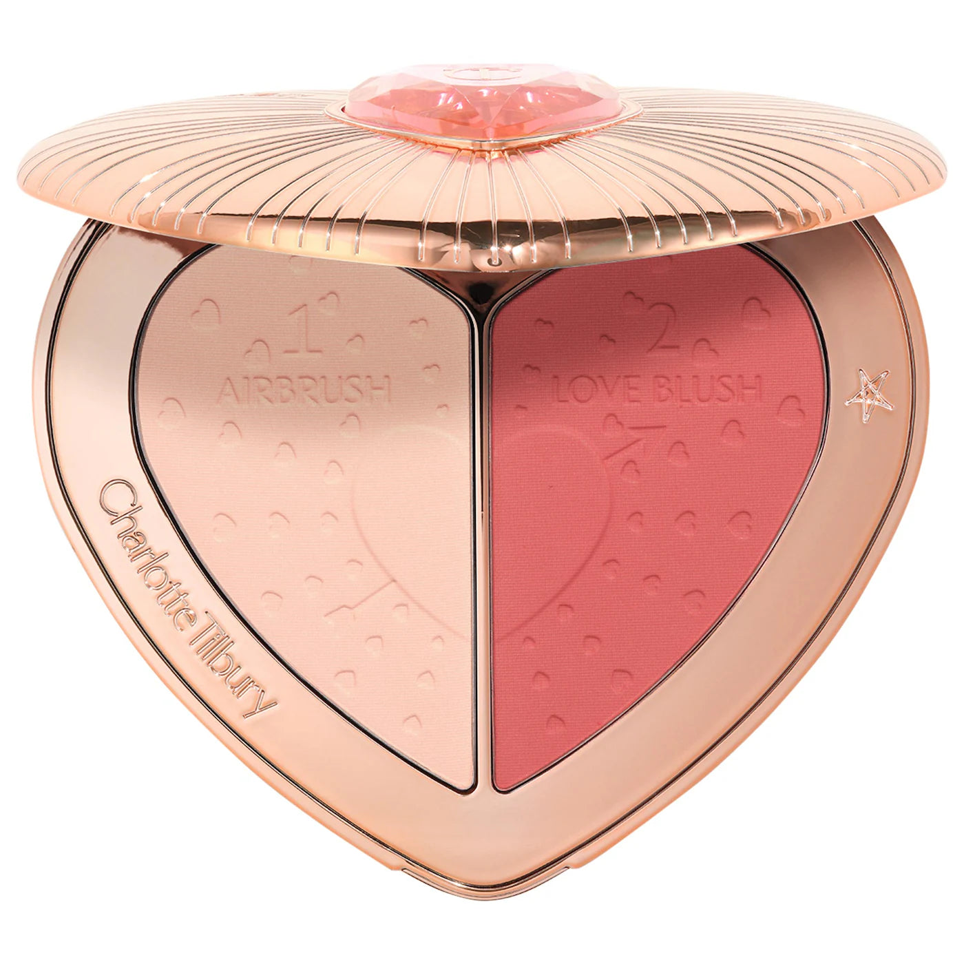 CHARLOTTE TILBURY Pillow Talk Beauty Soulmates Airbrush Flawless Finish Brightening and Blush Powder Palette *PRE ORDER*
