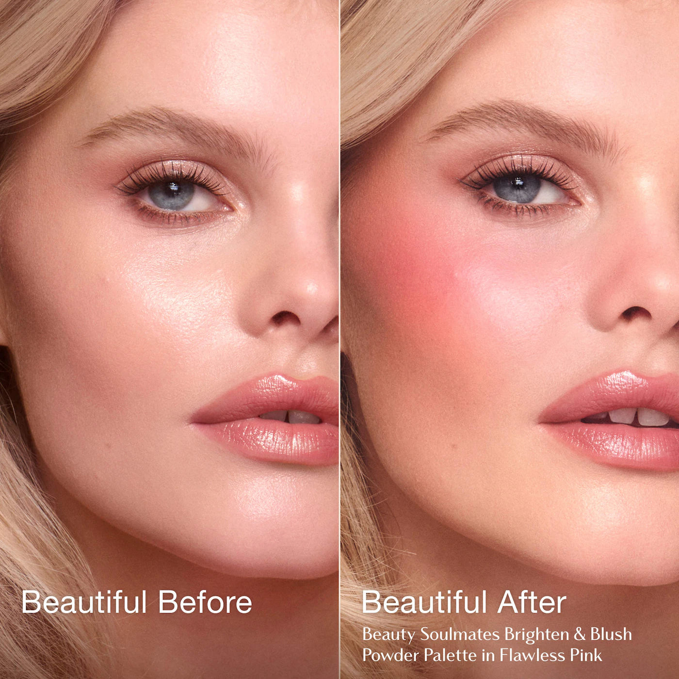 CHARLOTTE TILBURY Pillow Talk Beauty Soulmates Airbrush Flawless Finish Brightening and Blush Powder Palette *PRE ORDER*