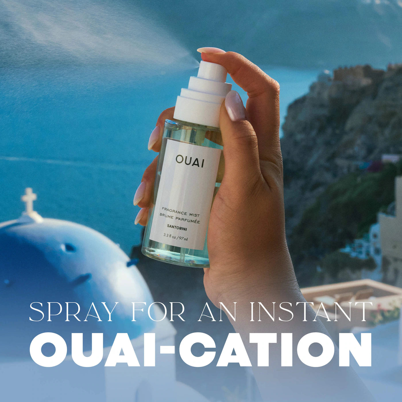 OUAI Santorini Hair and Body Mist with Honeysuckle Peach + Honeysuckle *PRE ORDER*