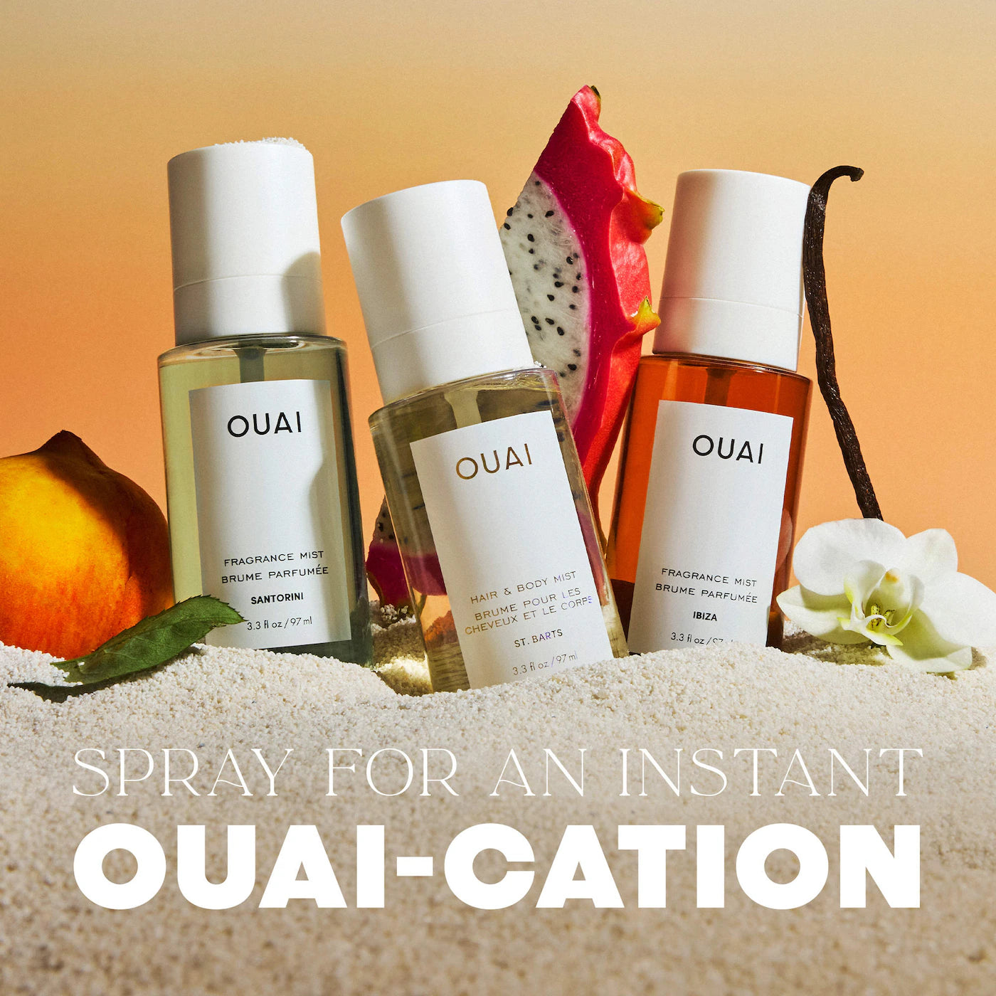 OUAI Ibiza Hair and Body Mist with Tonka Bean + Vanilla *PRE ORDER*