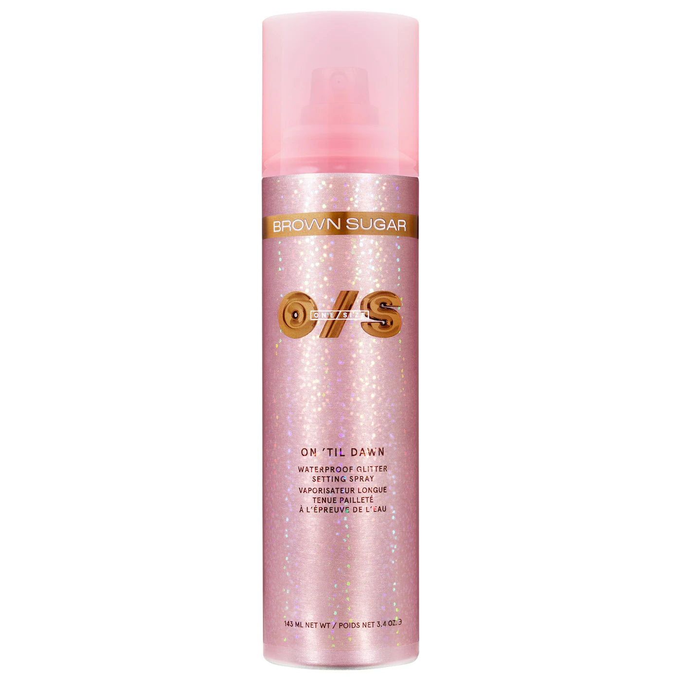 ONE SIZE On 'Til Dawn Waterproof Glitter Setting Spray - Brown Sugar *PRE ORDER*