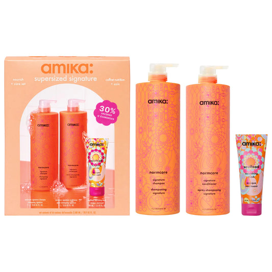AMIKA Supersized Jumbo Normcore Shampoo & Conditioner Hair Gift Set *PRE ORDER*